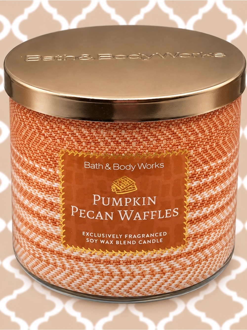 Bath & Body Works Pumpkin Pecan Waffles 3-Wick Candle 14.5 oz New